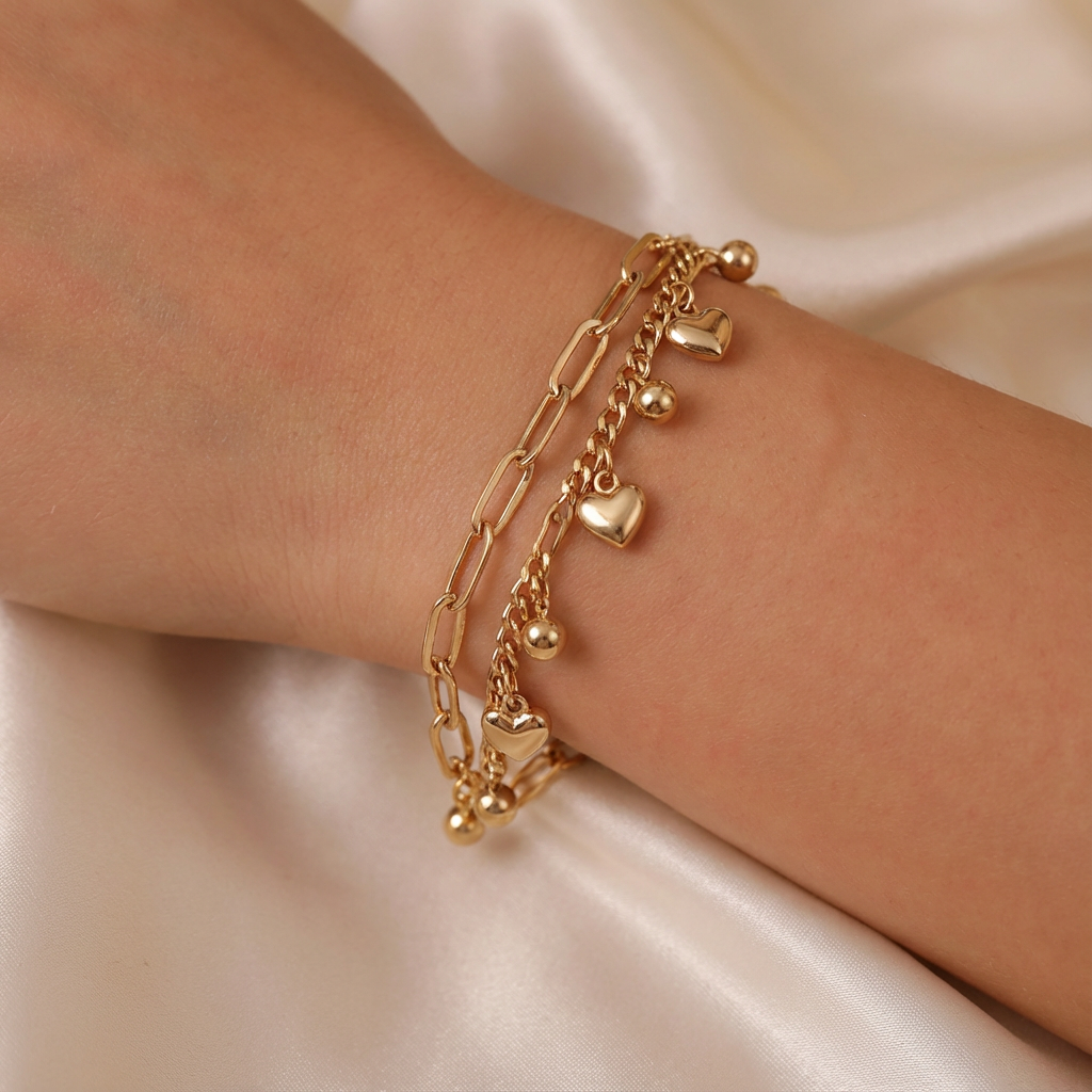 دستبند دولاین تیفانی و قلب ژوپینگ